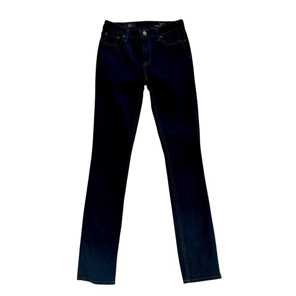 J.Crew Reid Dark Denim Straight Womens Jeans 27 EUC Preppy Classic